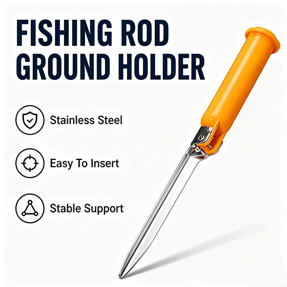 Fishing Kit Compact - Multi-Functional Foldable Surf Fishing Rod Holder