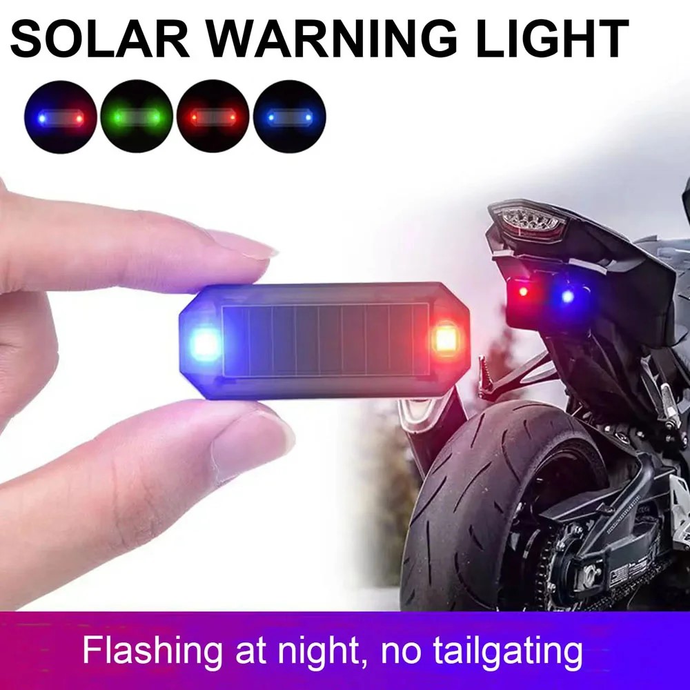 Sos Light Strobe - Mini LED Solar Power Car Warning