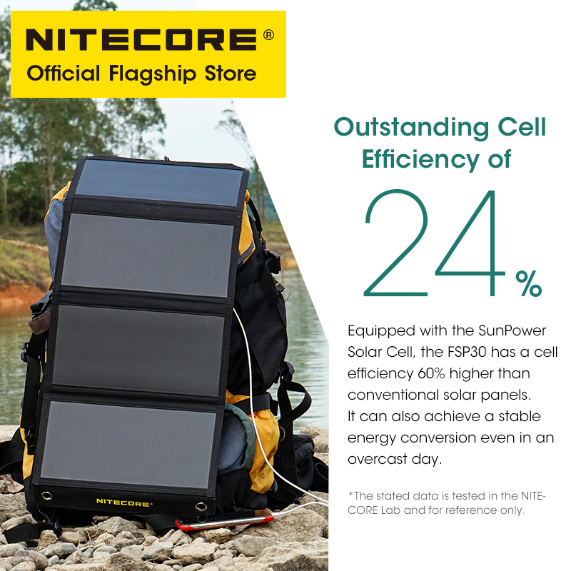 NITECORE FSP30 30W Portable So - Solar Emergency Charger review and price