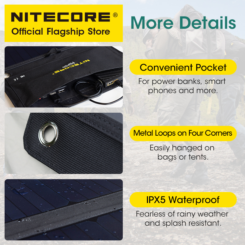 NITECORE FSP30 30W Portable So - Solar Emergency Charger review and price